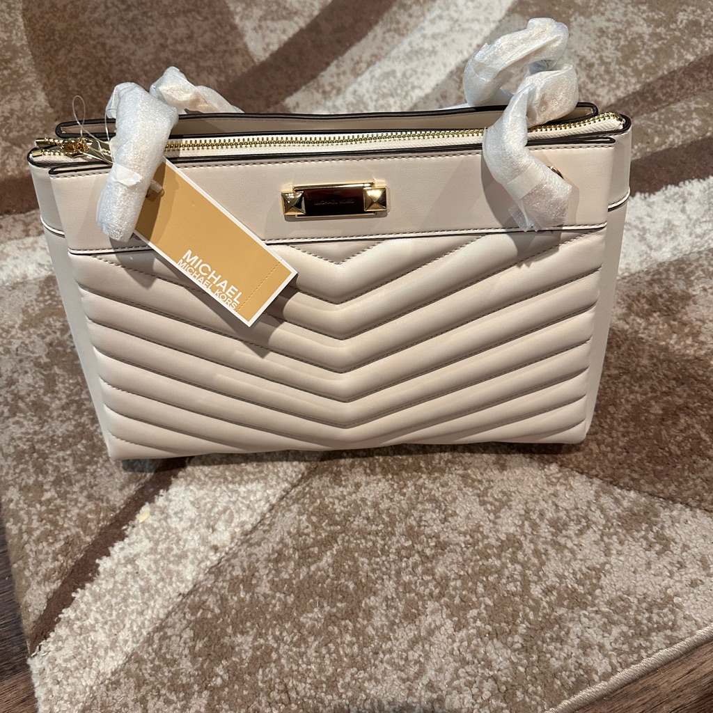Michael Kors Cream Quilted Whitney Women's Bag